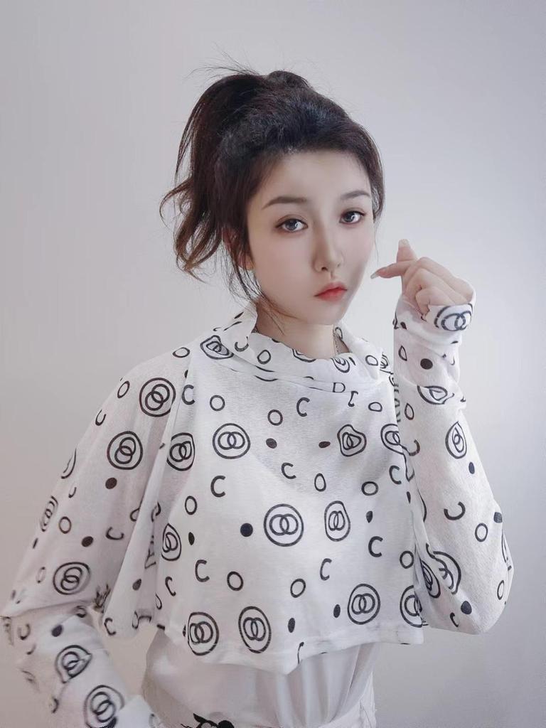 Женская шаль с защитой от УФ-лучей, со встроенными рукавами и маской для лица для защиты от солнца