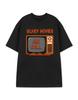 Show Me The Merch Черная Футболка с коротким рукавом 100% Хлопок 'Страшные Фильмы и Отдых' Мужские Футболки Топ Унисекс
