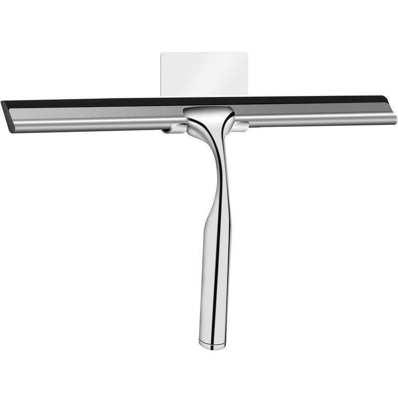 Bathroom Shower Squeegee Household Glass Wiper Window Mirror Silicone Scraper Shower Doors Hanging Squeegee Holder Cleaning Tool