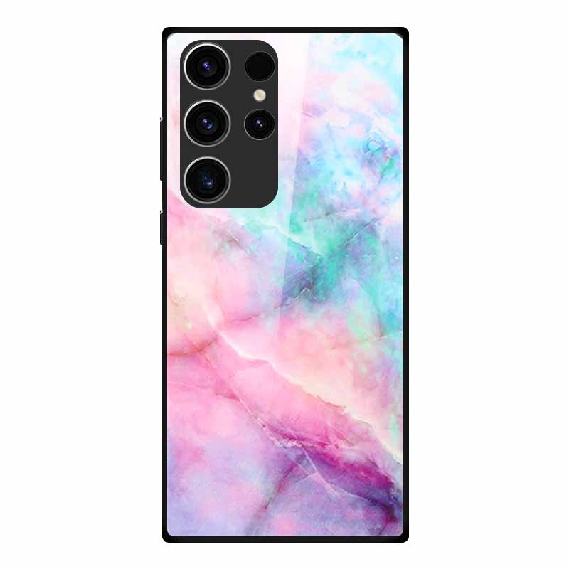 Чехол для телефона Samsung S23 Ultra Задняя крышка Чехол Закаленное стекло Мягкий Funda Для Samsung Galaxy S23 Plus Чехол S 23 + Ultra Coque