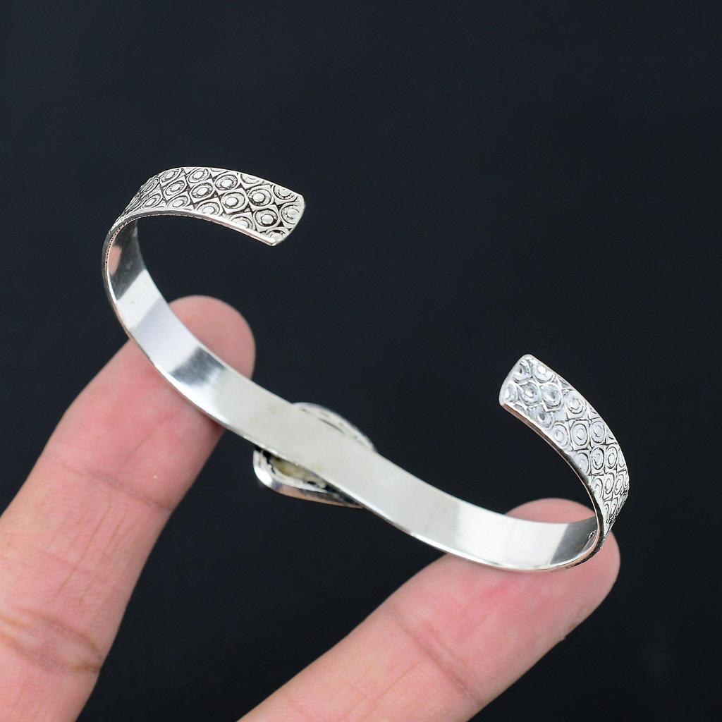 Браслет из стерлингового серебра 925 пробы с натуральным магнезитом «Дикая лошадь» грушевидной формы для дочери