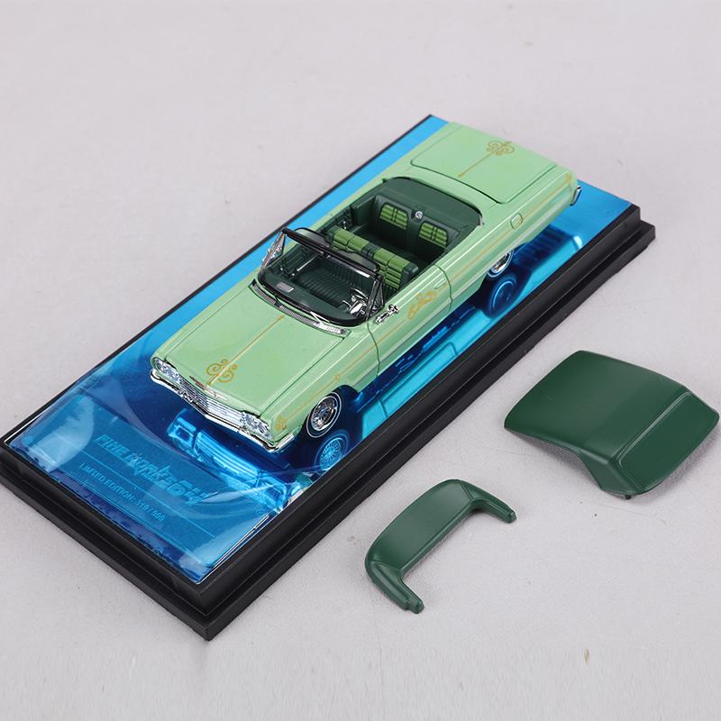 FineWorks 1:64 Chevrolet Impala Издание в твердом переплете Открывающиеся полностью двери Металлическая модель автомобиля