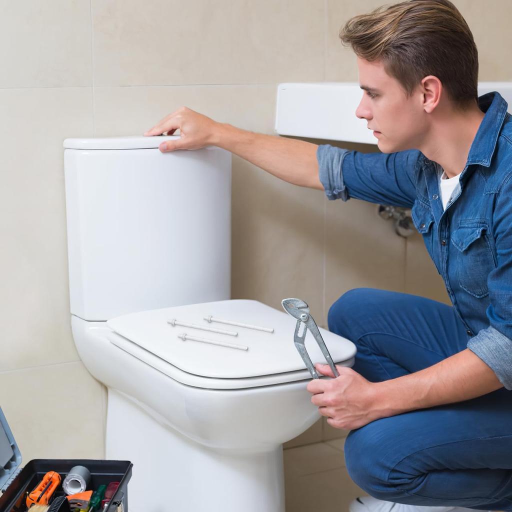 10 шт. стержней кнопки смыва: Рычаг кнопки смыва для унитаза - Кнопки рычаги для бачка унитаза в ванной удлиненные пластиковые белые