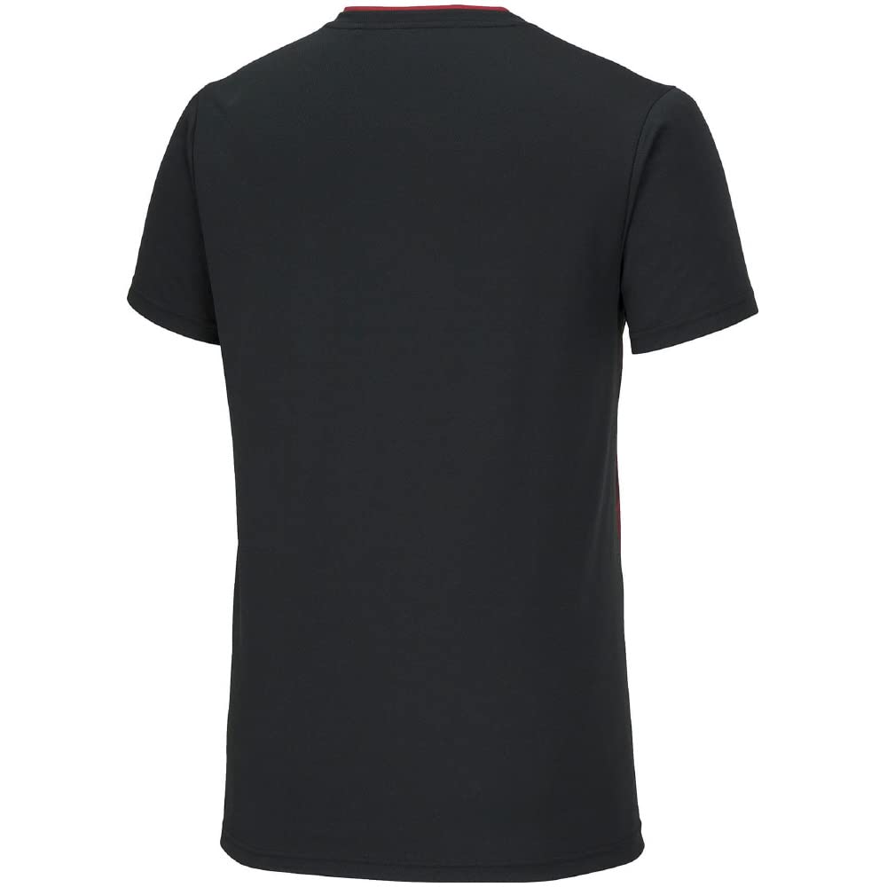 Tennis Wear Game Shirt Short Sleeve Sweat Absorbent Quick Drying 62JAA005 Black XS [Mizuno]