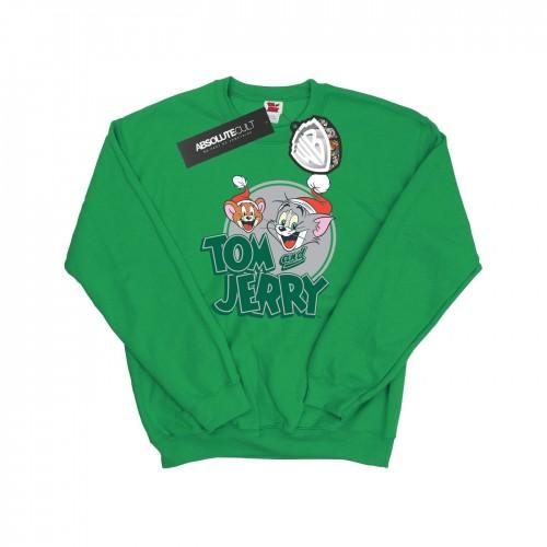 Tom and Jerry Mens Christmas Greetings Sweatshirt