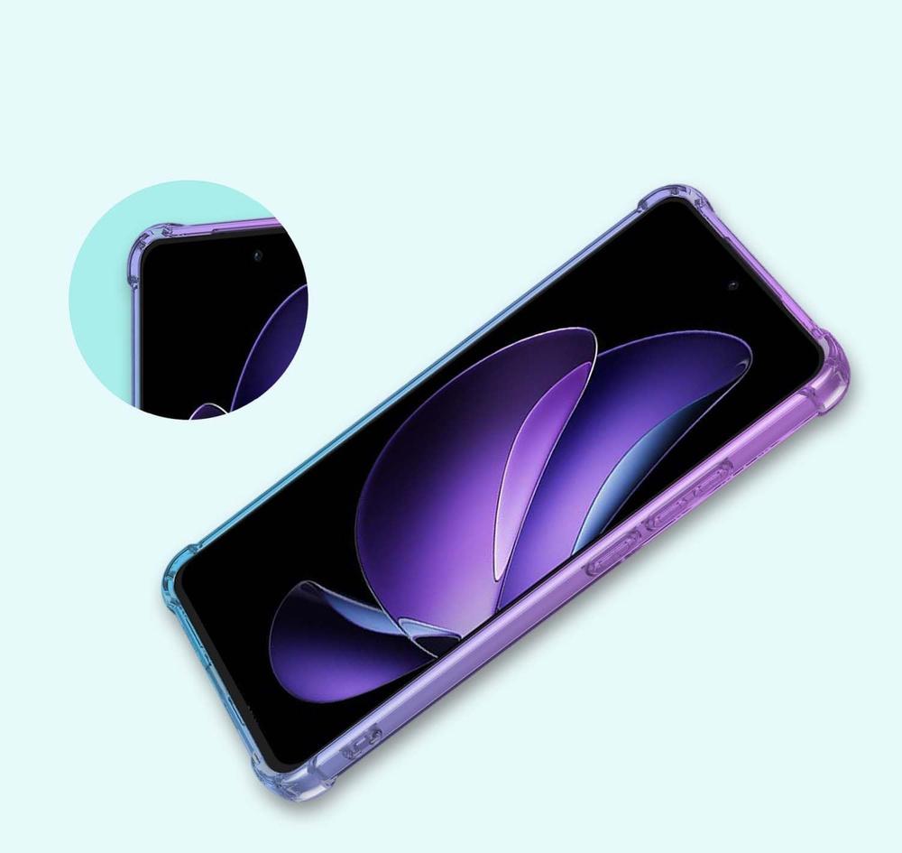 Gradient Dropproof Case for Oppo Reno 13F / Oppo Reno 13FS, Purple / Blue