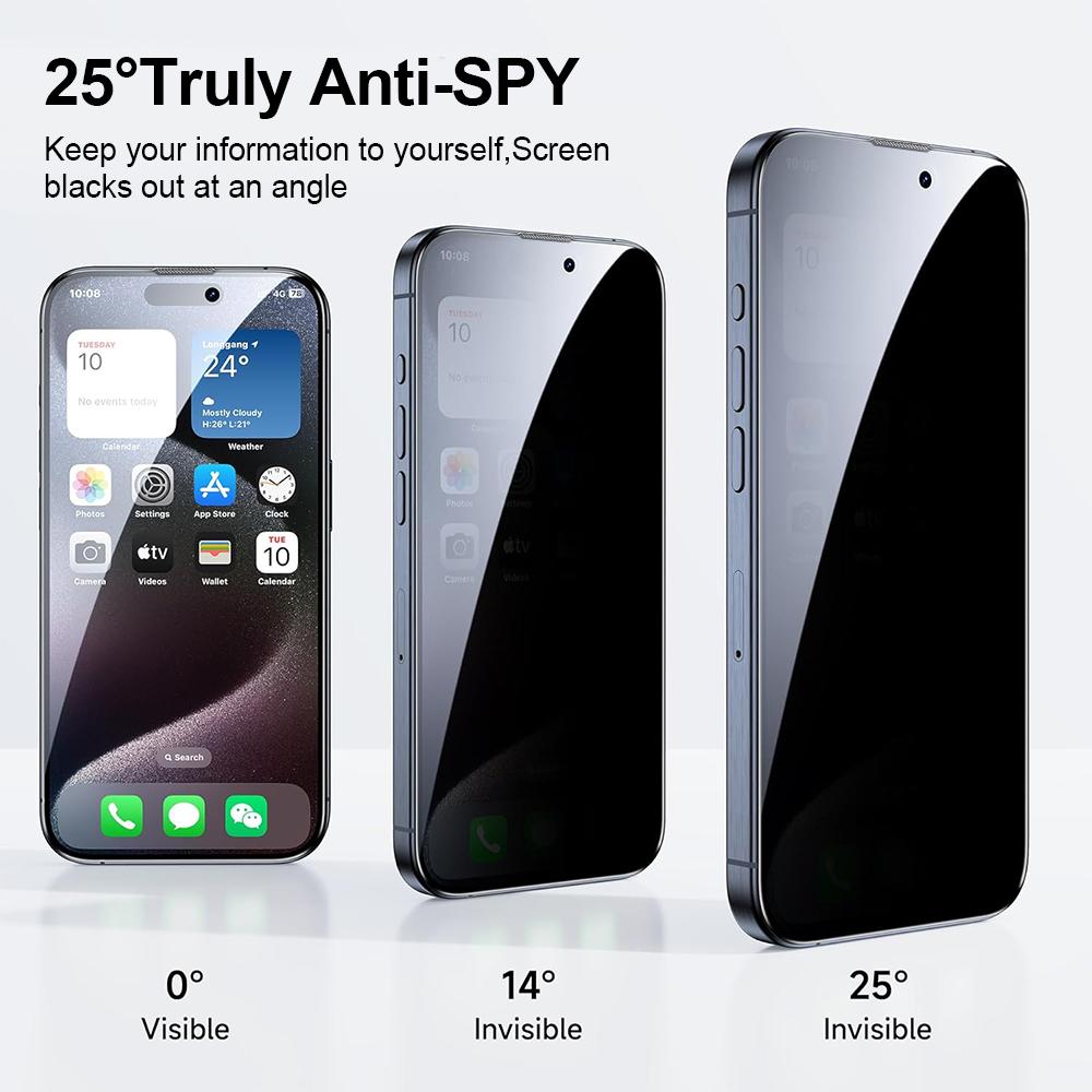 Защитное стекло для экрана Privacy Anti Spy Private из закаленного стекла для iPhone 15 Pro Max 14 Plus 13 12 11 X Xs Xr Protection Простая установка Аксессуары для телефонов