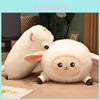 Очаровательная плюшевая подушка-овечка в мультяшном стиле, мягкая игрушка для уютных объятий