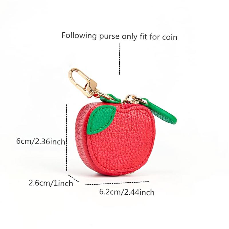 1 шт. Сумка для наушников, кулон в форме фрукта, подходит для защитного чехла Airtag, креативная сумка-орнамент из искусственной кожи, разные формы