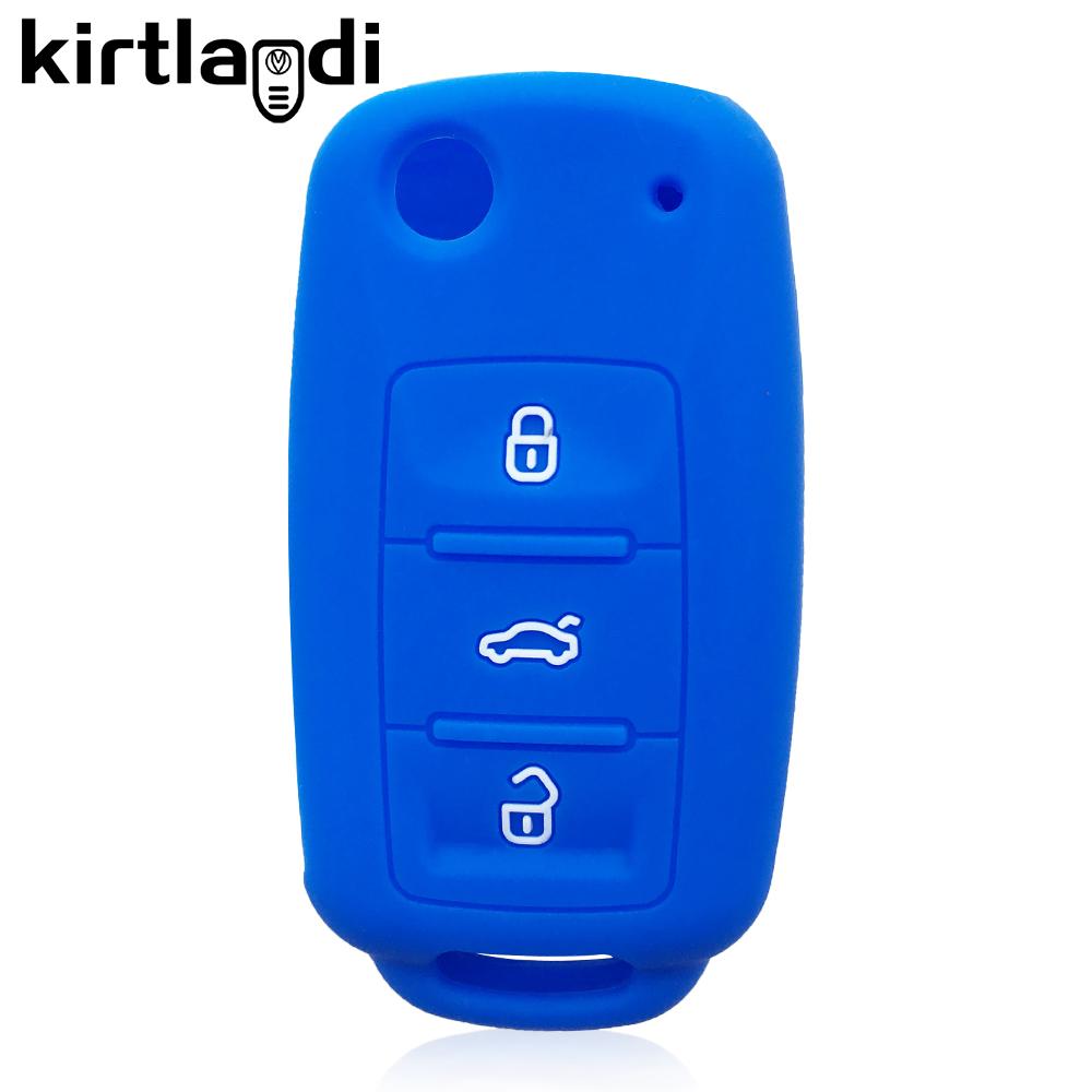 Силиконовый чехол Чехол для ключа Чехол для брелока для Volkswagen VW Bora Polo Jetta Passat B5 Golf 6 Beetle Caddy для Skoda Octavia Ibiza