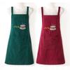 Simple Stripe Women Overall Apron Cotton Cooking Smock Fashionable Coffee House Aprons