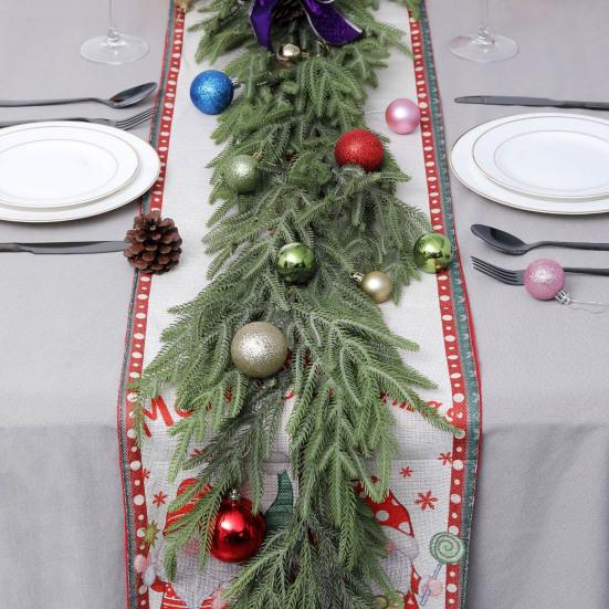 1/2/3 шт. 120 см искусственная гирлянда из сосновых иголок реалистичная подвесная искусственная зеленая гирлянда для дома и улицы зеленая лоза рождественское украшение для крыльца