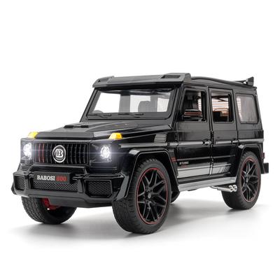 Масштаб 1/18 Benz G800 Внедорожник Внедорожник Сплав Литая Модель Автомобиля Коллекция Звук и Свет Распыляемые Подарки для Детей Парня
