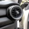 2PCS For Mini Cooper F55 F56 F57 Car Air Vent Ring Outlet Cover Sticker Auto Interior Decoration Shell For Mini Accessories