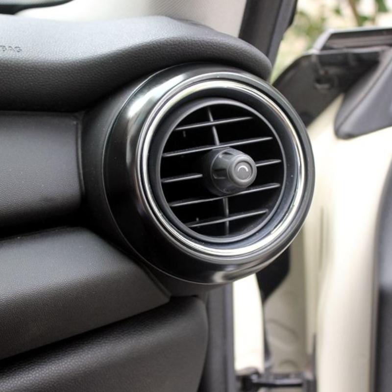 2PCS For Mini Cooper F55 F56 F57 Car Air Vent Ring Outlet Cover Sticker Auto Interior Decoration Shell For Mini Accessories