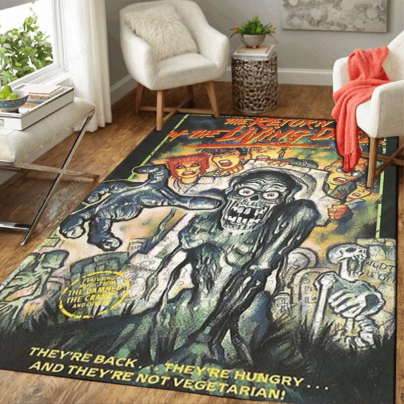 Return of the Living Dead Rug Floor Mat for Living Room or Bedroom Soft and Comfortable Carpet a Gift for Birthday and Holiday.SFF0917330