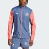 adidas Куртка Bm24 Cel с логотипом, цветным блоком, молнией, длинным рукавом, ретро-спортивная куртка с воротником-стойкой, мужская куртка IT1447