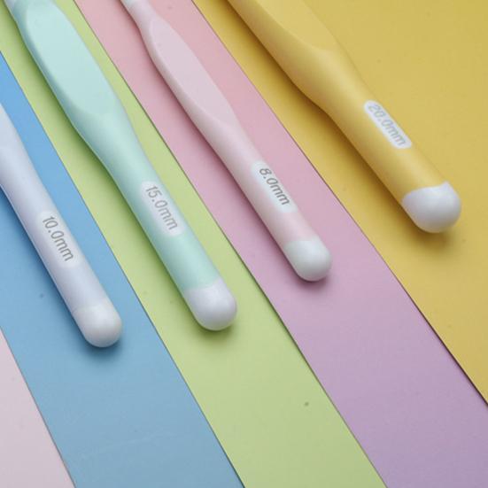 5 шт. эргономичных крючков для вязания, большой крючок для толстой пряжи 8,0 мм