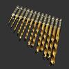 13x HSS Hex Shank Drill Bit Set Quick Change Titanium Coated Twist 1.5-6.5mm