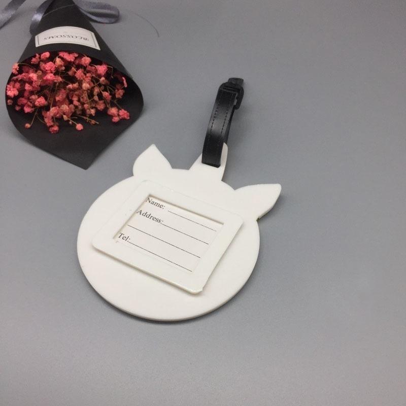 Привлекательный дорожный инструмент для посадки животных багажная бирка этикетка мультфильм держатель имени силикагеля 1 шт