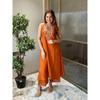 Women Bollywood Slub Cotton Kurta Pant Set Indian Party Wear Top Tunic Kurti VSO-1730 C