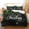Merry Christmas Bedding Set 3D Print Single Twin Full Queen King Size Christmas Gift Bed Set Aldult Kid Bedroom Duvetcover Sets