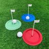 Hole and Flag Golf Putting Cup Practice Cups Training Aid Golf Putting Trainer Training Equipments Silicon Putter Green Cup