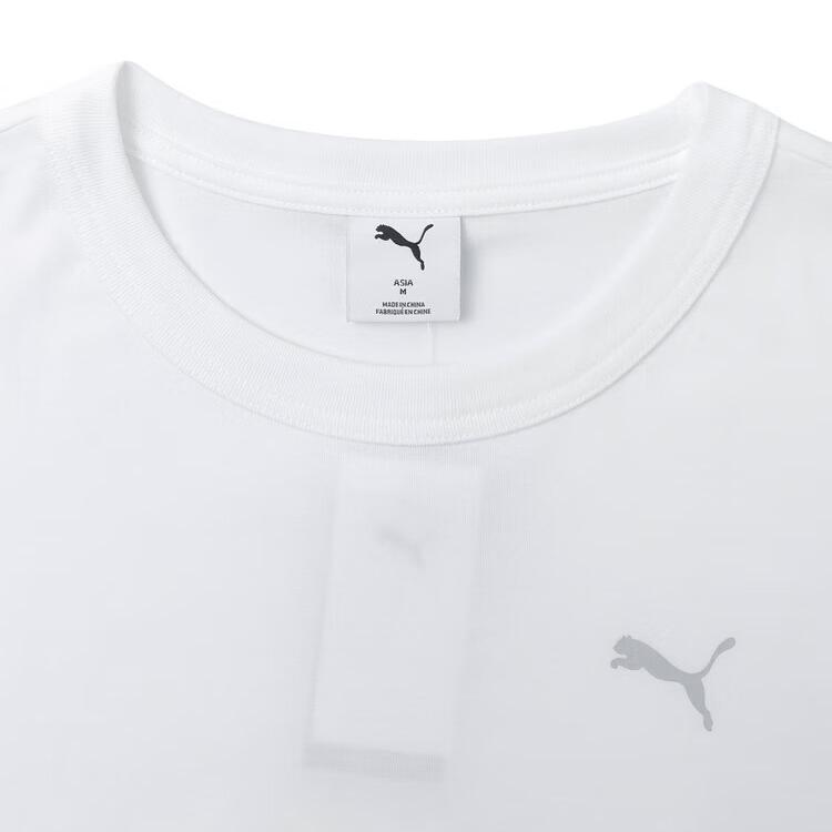 Puma Футболки Мужские Белые С Круглым Вырезом Средняя 634790-02