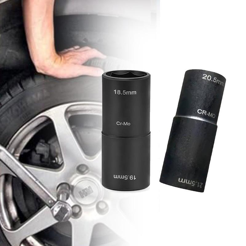 2Pcs 18.5mm And 20.5mm Locking Wheel Nut Removal Tool For Land For Rover Wheel Wrench Tire Sleeve Tool Wheel Nuts Nut Tool