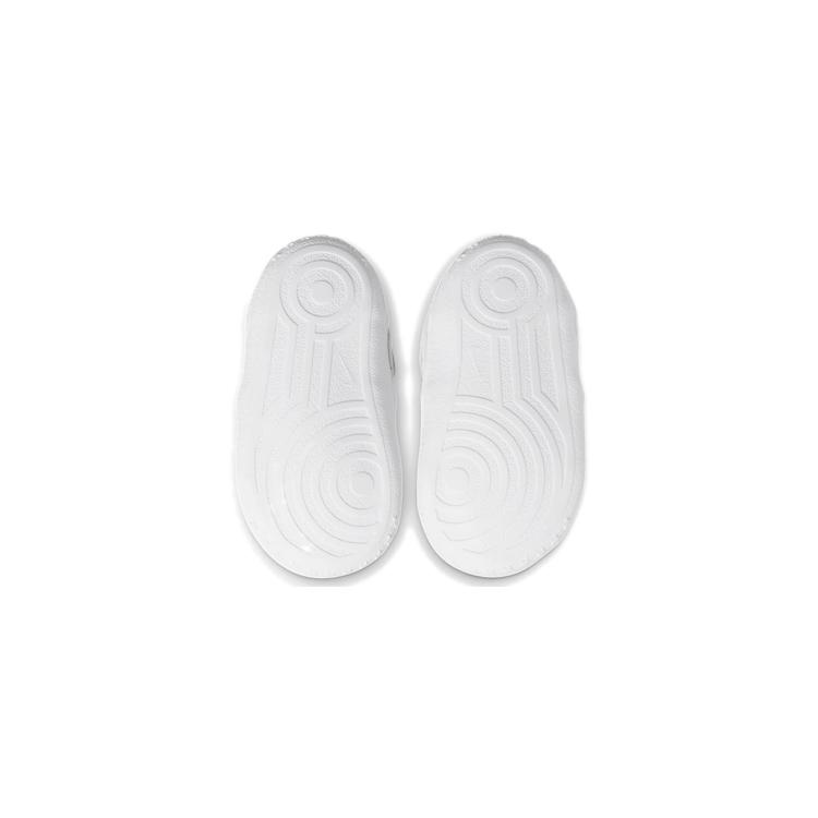 Nike Кроссовки Air Force 1 для малышей, нескользящие, для скейтборда, белые с фиолетовым, для младенцев и малышей CK2201-103