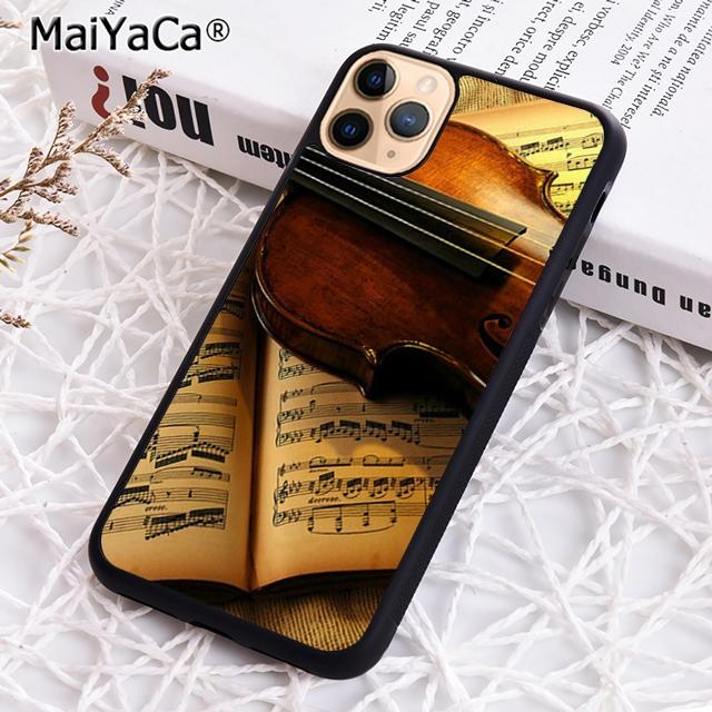 Музыкальные ноты Скрипка Классический Чехол для телефона Для iPhone 17 Air 16 15 14 plus 12 13 pro max Защитная крышка coque