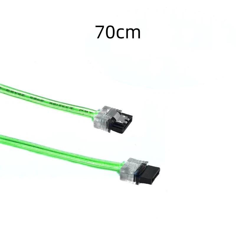 Внутренний кабель данных SATA 3.0, 6 Гбит/с, высокая скорость, 10 см, прямой, провод 26AWG для ПК, HDD, SSD, DIY, обновление