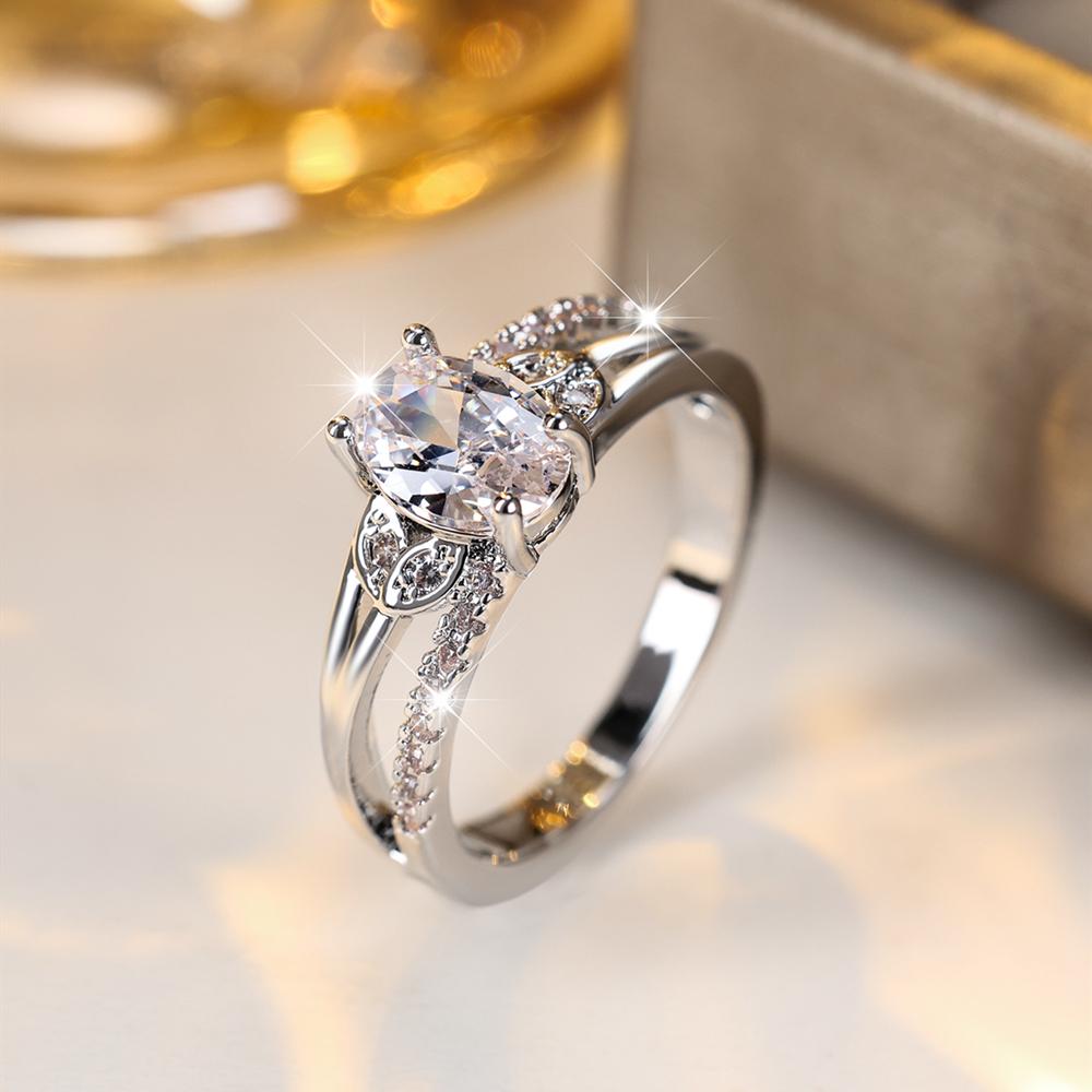 Изысканное зеленое, синее, белое овальное кольцо с камнем, серебряное обручальное кольцо, ювелирные изделия, подарки для женщин