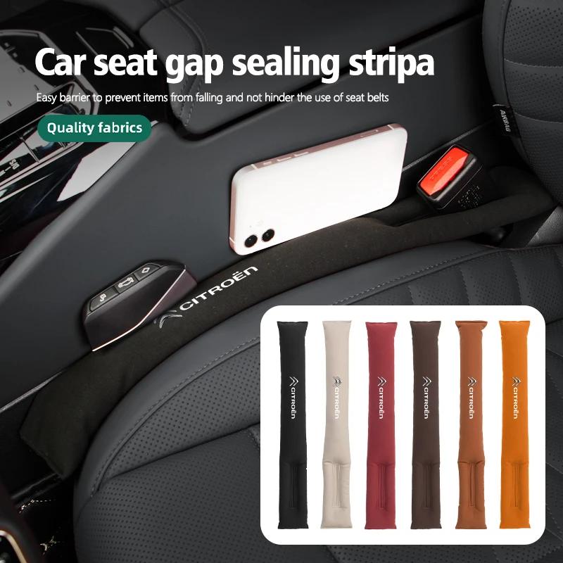 BYMF1 Car Seat Gap Filler Soft Padding Suede Leak Pads Plug Spacer For Citroen C4 C3 C5 C1 C2 C6 C4L DS3 DS4 Berlingo Picasso Jumper