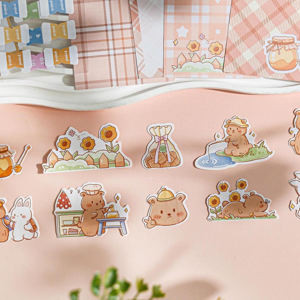 Милые Мультяшные Стикеры-Заметки, Наклейки для Дневника и Индексные Вкладки DIY - Стильные Студенческие Канцелярские Этикетки