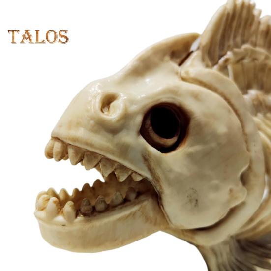 Хэллоуин скелет рыбы модель реалистичный пластиковый карп череп кость художественное украшение для домашнего офиса бар вечеринка украшение