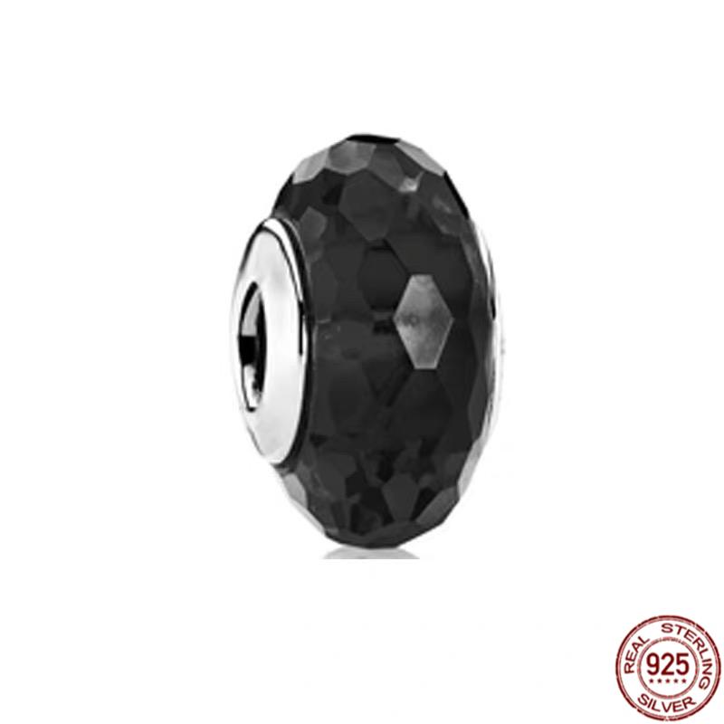 Новые поступления 925 стерлингового серебра розового желтого синего белого цвета мини муранское стекло шарм бусины подходят оригинальный браслет Pandora ювелирные изделия