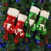 Плюшевый рождественский подарочный мешок Милые елочные украшения Декор для камина Носки Рождественская вечеринка