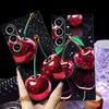 Чехол-бампер Funda для Samsung Galaxy S23 S21 FE S24 Plus Note 20 Ultra 8 9 10 S10 S9 S20 S25 Ultra с рисунком вишни