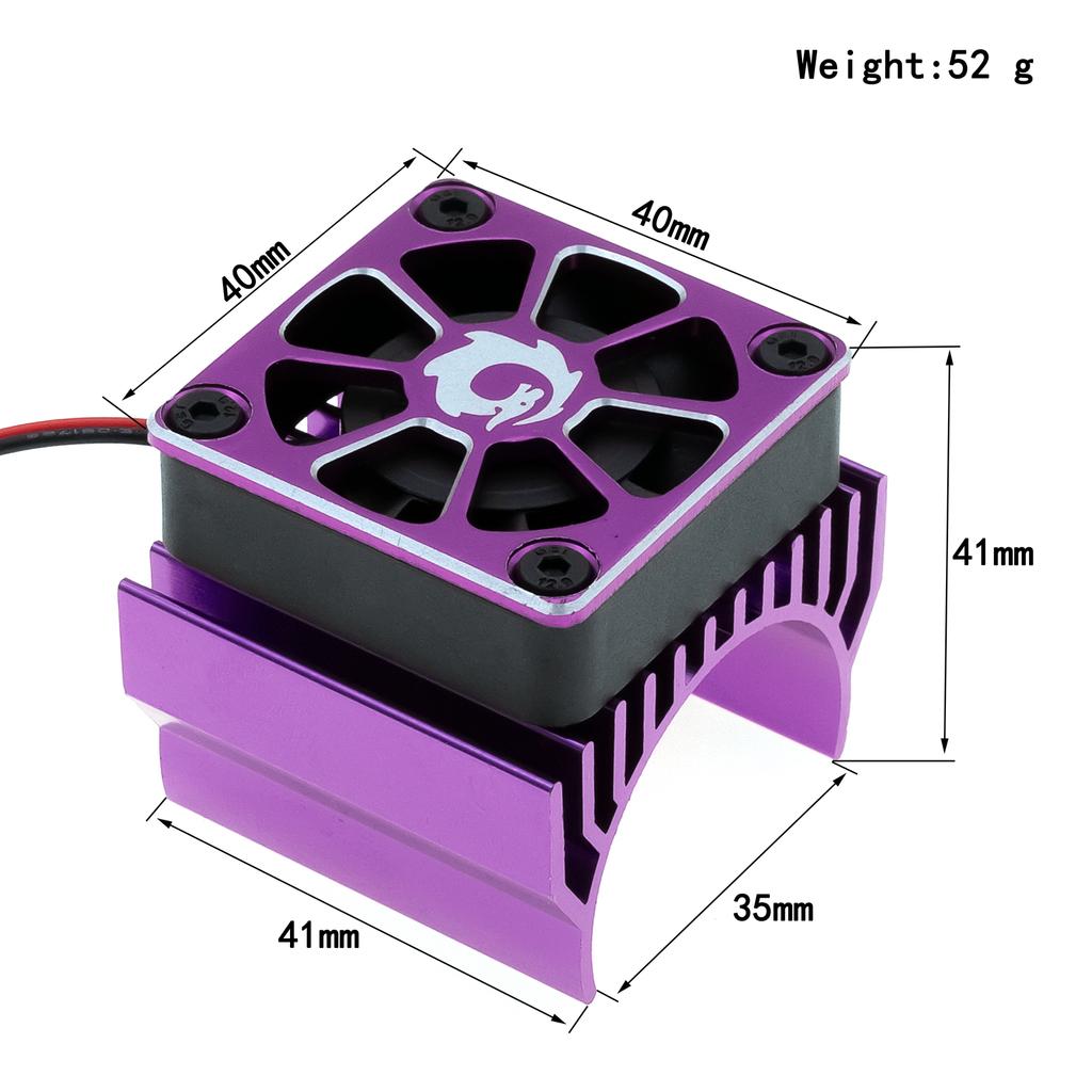 Remote Control Motor Cooling Fan Remote Control Car 540 550 Motor Radiator Replacement for Traxxas