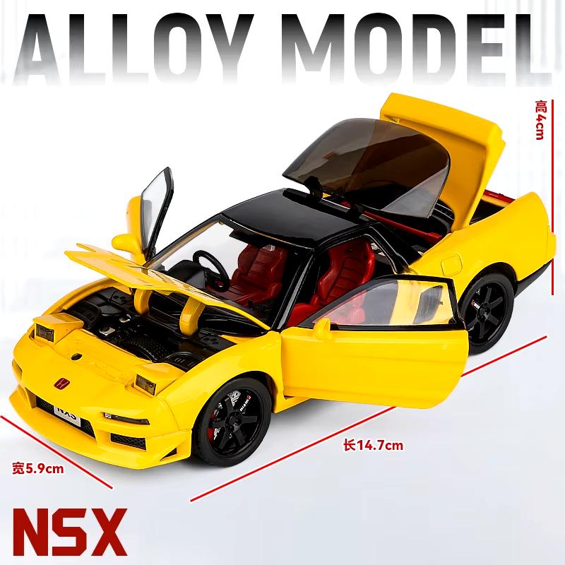 Новый 1:32 Honda NSX Alloy Sports Car Литая игрушечная машинка гоночный автомобиль металлический орнамент модель имитация звука и света коллекция дети мальчики подарок