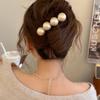 Korean Style Pearl Hairpin: Trendy Rectangular Clip for Women