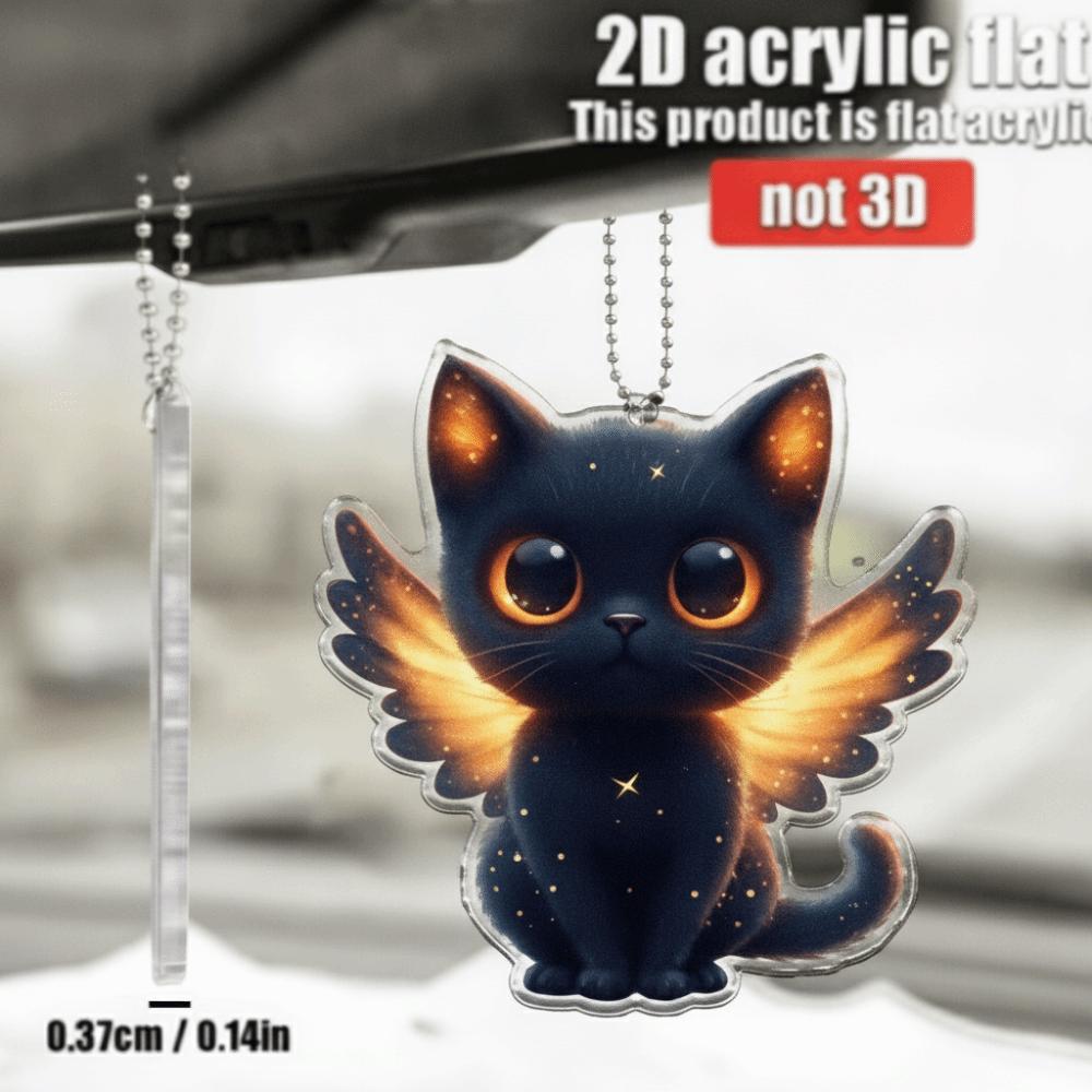 2D Flat Design Acrylic Pendant Wear Resistant Wall Decoration Ghost Ornament Home Decor