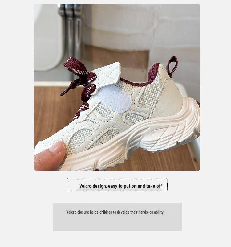 Модные детские кроссовки в корейском стиле, весна 2026: Легкие, удобные спортивные кроссовки для бега для мальчиков и девочек.