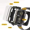Водонепроницаемый металлический бампер для Apple Watch Ultra 49 мм 46 мм 45 мм 44 мм Защитная крышка с пленкой для iWatch Series 10 9 8 7 6 SE
