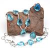 Topaz Blue London Jewelry Set  Gemstone Necklace Gift Sterling-20
