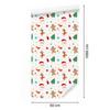 Christmas wallpaper white, cream, coral and green 50x1000