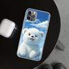 Чехол-накладка 'Солнечные Облака Плюшевый Мишка' для iPhone 11 12 13 Mini 14 15 Plus 16 Pro Max 17 Air 7 8 + SE Арт Индивидуальный Fundas 11