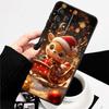 Рождественский мультяшный узор Чехол для телефона Для Samsung A73 A72 A71 A55 A54 A53 A52 A51 A13 A22 A16 A15 A12 A14 A26 A07 5G Черный