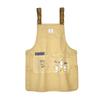Nekomaruke Apron with Buttons On Both [Kusuguru Japan] Sides, 258002, Beige, M-L